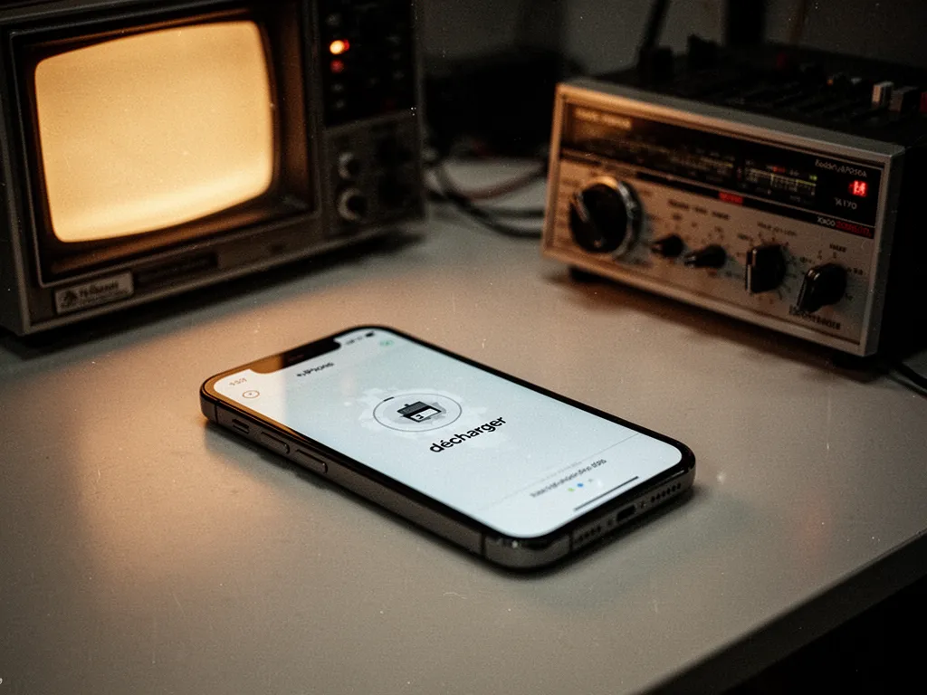 Écran d'iPhone affichant la liste des applications avec les tailles de stockage dans les réglages