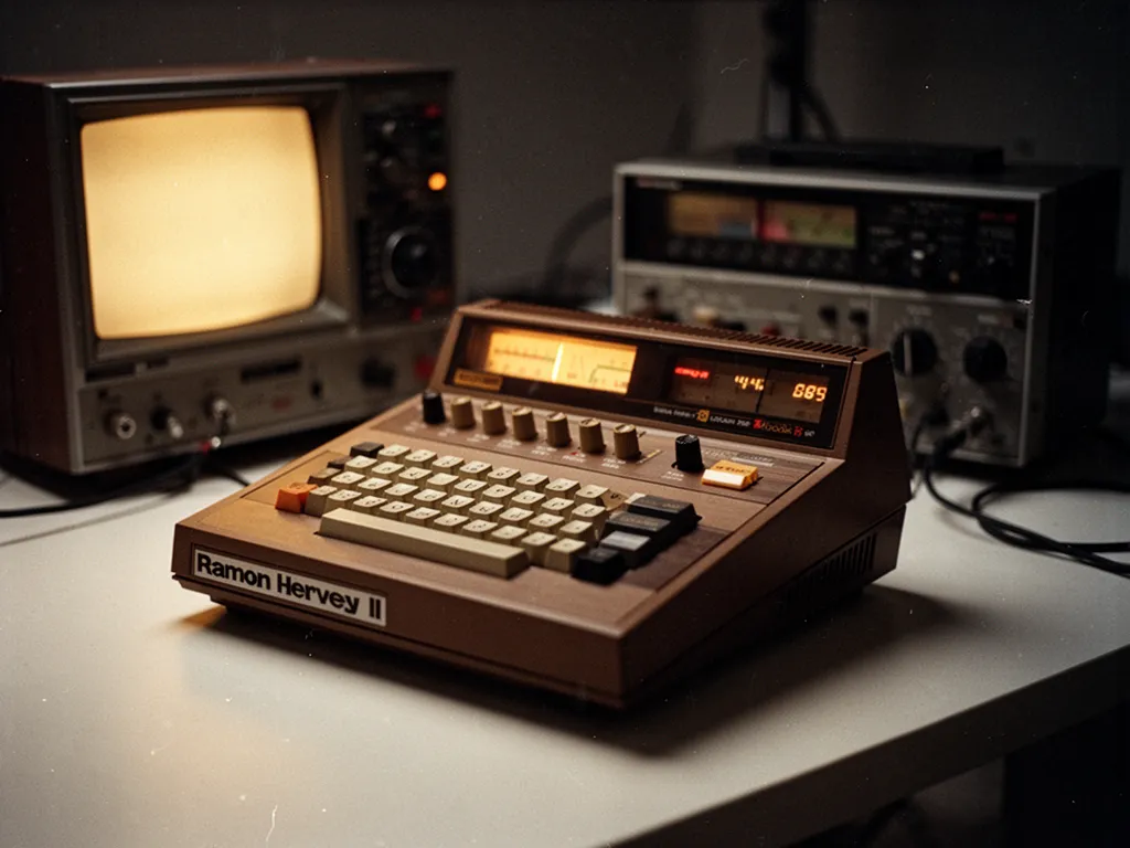 Portrait en studio d'un homme en costume sombre devant une console de mixage audio professionnelle